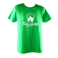 Green t-shirt with the Turf Club logo screenprinted in white on the chest.