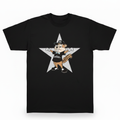 Fairchild Gopher Tee - black tee with State Fair mascot Fairchild on it. He's wearing a First Avenue t-shirt and a MN State Fair hat. 