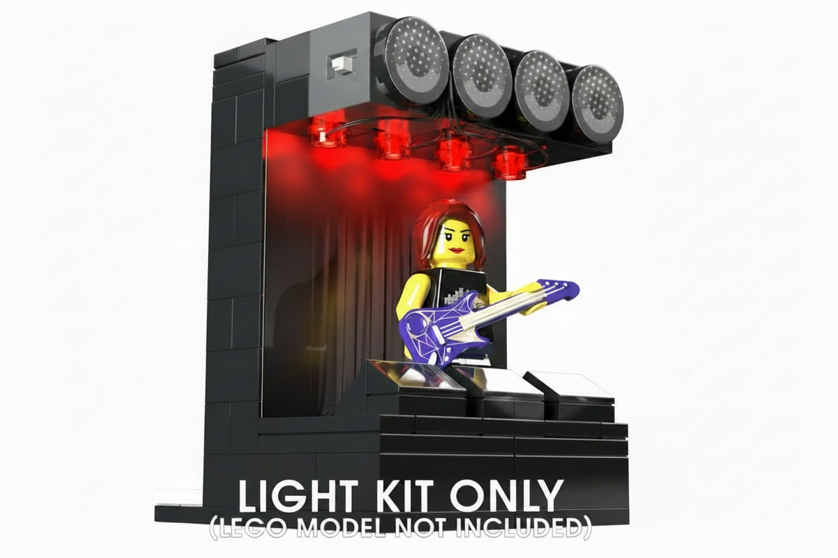 LEGO Light Kit for 7th St Entry LEGO set (LEGO set not included) - features red lighting for the "inside" of the 7th St Entry